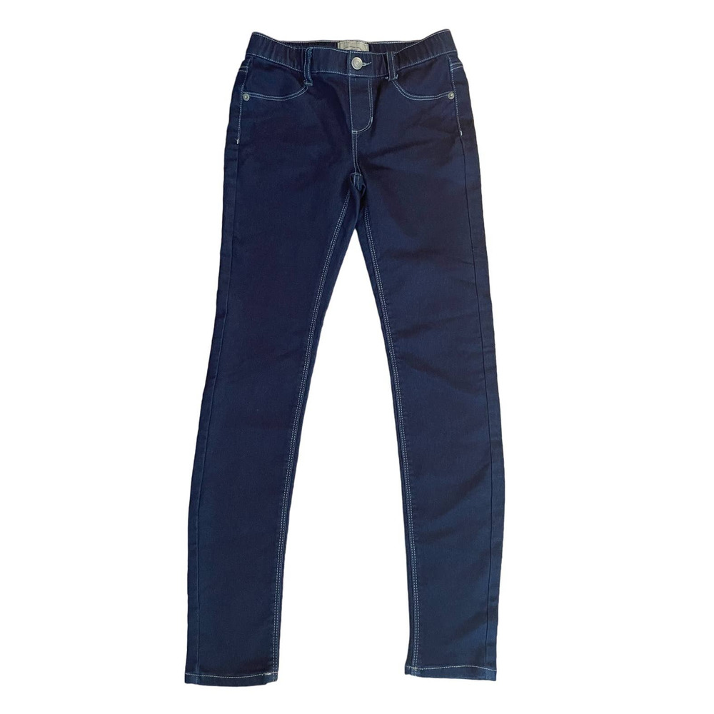 ROEBUCK AND CO Girls 12 Navy Blue Denim Leggings Jeans